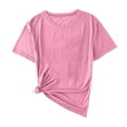 thumbnail image 2 of Men's Loose Fit Lightweight Short-Sleeve T-Shirt Short Sleeve Top Blouses Pink M, 2 of 5