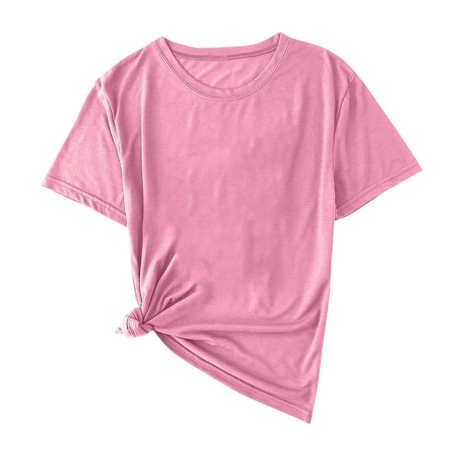 Chbgutlmr Mens Shirts Round Neck Loose Basic Tees Short Sleeve Comfy Solid Color Casual Summer Tshirts