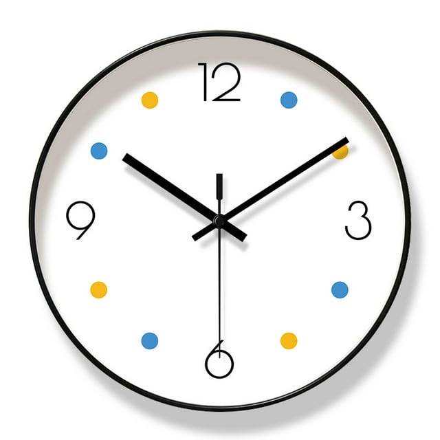 Reloj de pared moderno minimalista que no hace tictac, silencioso, 30 cm