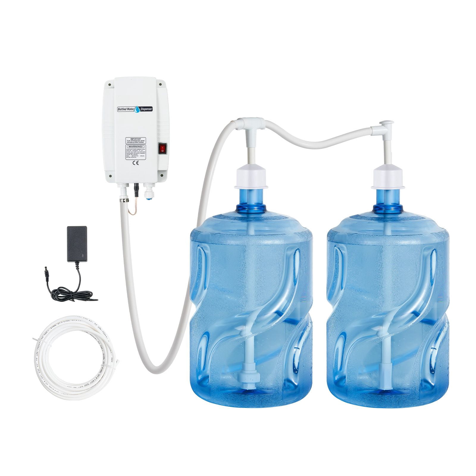 Dranite 2-Bottle Water Dispenser Pump, for 5 Gallon Jugs Dual Dispensing System