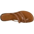 thumbnail image 4 of Womens Franco Sarto Goddess Flat Slip On Sandals, Brown Leather, 7 US / 37 EU, 4 of 6