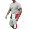 thumbnail image 5 of Afdoent Men's 2 Piece Short Set Mens 2 Piece Sports Jogging Suit Comfortable Sports Men's Short Sleeved T Shirt + Shorts Vacation Beach Casual, 5 of 6