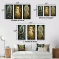 thumbnail image 4 of Designart "Wise Owl Portrait in the Forest" Animals Owl Wall Art Set Of 3 - Owl Brown Canvas Set For Living Room Decor, 4 of 6