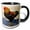 Black/White, variant on 3drose, Rooster, 11oz Two-tone Red Mug