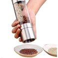 thumbnail image 5 of Dual Salt & Pepper Mill Set 2 In 1 Pepper-salt Mill, Sleek Stainless Steel With Adjustable Ceramic Grinder, Also As A Large Salt Pepper Shaker Grinder, 5 of 5