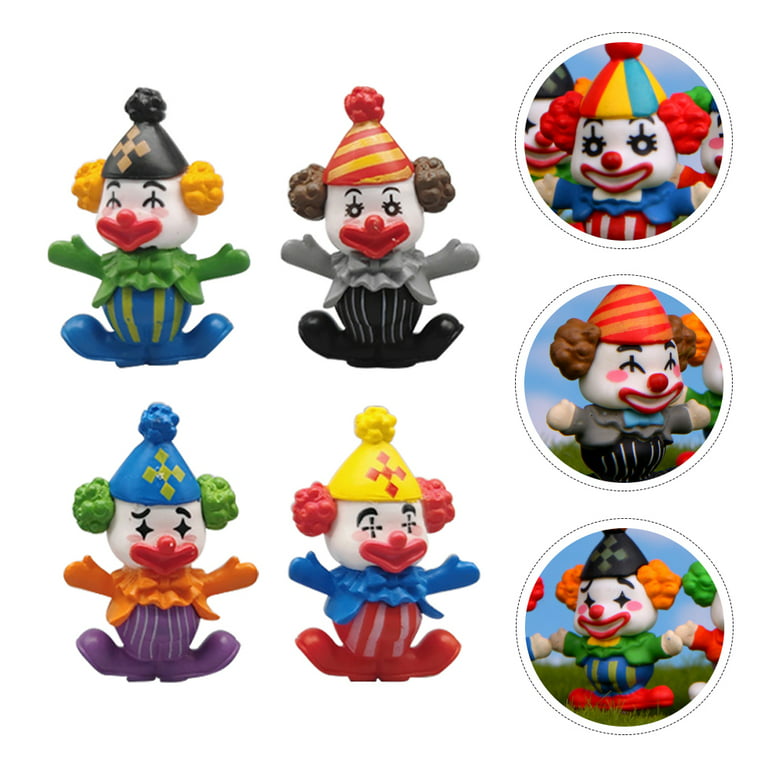 NOLITOY 8 Pcs Clown Ornement Modèle Mini Clown Modèle Cirque Clown Cupcake  Topper Figures De Clown Clown Figurines À Collecti