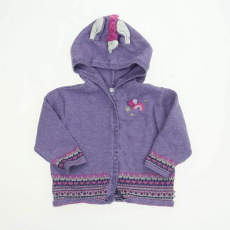 

Pre-owned Souris Mini Girls Purple Cardigan size: 9-12 Months