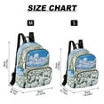 thumbnail image 3 of Casual White Roses Snowy Mountains Sky Backpack for School,College and Travel, Water Resistant Bookbag,, 3 of 7