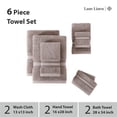 thumbnail image 3 of Juego de toallas LANE LINEN Luxury de 6 piezas, 100% algodón platino, 3 of 9
