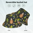 thumbnail image 5 of Easygdp Funny Sloths In The Forest Double-Sided Reflective Fisherman Hat for Outdoor and Night Walking, Unisex, 5 of 9