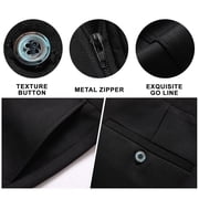 Xzbqbs Mens Dress Pants Classic Fit Flex Expandable Waist Flat Front Pants Straight Leg Wrinkle Free Formal Business Pants for Men