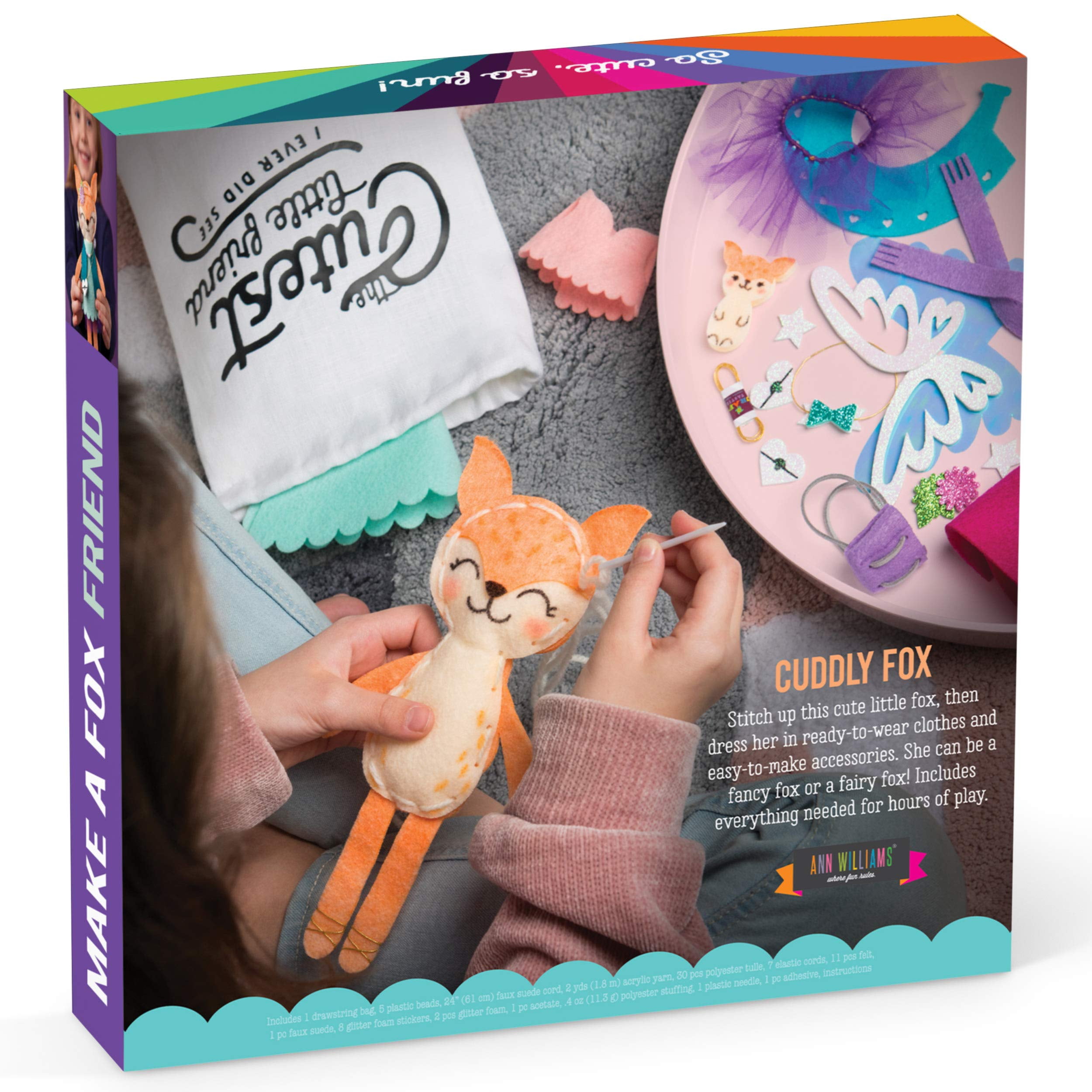  Craft-tastic —Make a Unicorn Friend Craft Kit — Learn to Make  Easy-to-Sew Stuffie with Clothes & Accessories — Ages 4+ : Toys & Games