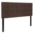 thumbnail image 1 of Bedford Tufted Upholstered Full Size Headboard in Dark Brown Fabric, 1 of 8