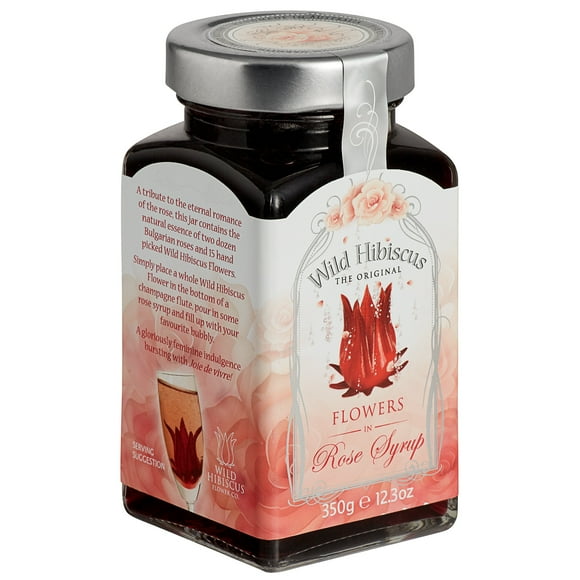 Wild Hibiscus 12.3 fl. oz. Hibiscus Flowers in Rose Syrup