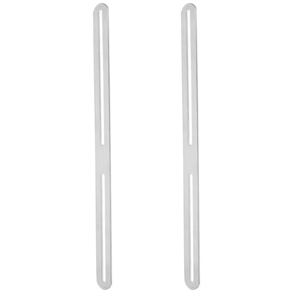 OUNONA 2pcs Bracket For Gate Or Fence Mailbox Mail Box Plate Brace Adjustable Stainless Steel Mending Plate For Secure Installation Corner Brace