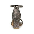 thumbnail image 2 of BLISSFUL STEP Women's Shoes Glitter Ankle Strap Block Heel Prom Sandals Colorful Silver 6, 2 of 7