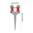 thumbnail image 3 of 2 Pack - Garden Hose Guide Stake Outdoor Water Pipe Guide Bracket No Winding - Gardening Watering Guide Pipe Rack Ground Insert Hose, Gray, JKODE, 3 of 6