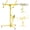 Yellow, variant on Drywall Lift 11 Ft, 150 LB Capacity, Heavy Duty Drywall Hoist with Rotating Tilting Cradle & Lockable Wheels, Steel Panel Lifter Jack for Construction & Home Use