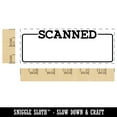 thumbnail image 2 of Scanned Blank Box for Date Signature Document Self-Inking Rubber Stamp Ink Stamper for Business Office - Yellow Ink - Large 2-2/4 Inch, 2 of 7