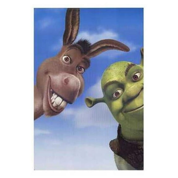 Pop Culture Graphics MOV212844 Shrek 2 Movie 11'' x 17'' Framed Poster