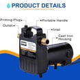 thumbnail image 3 of Bomba de agua portátil TOPWAY 1/2HP 1560GPH 120V, 3 of 7