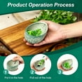 thumbnail image 5 of Effortless Herb Leaf Stripper Bowl, Hand-Crafted Pottery Herb Peeler for Rapid Prep, 2-in-1 Kitchen Gadget to Strip and Catch Leaves Instantly, 80% Faster Than Hand-Plucking, 5 of 8