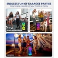 thumbnail image 5 of Gesnada Karaoke Machine for Adult with 2 Wireless Microphones,Bluetooth Speaker and Dual 4" Woofer for Party,Gifts, 5 of 15