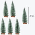 thumbnail image 4 of 6 piezas de adornos de escritorio para árbol de Navidad, árbol de Navidad de 10CM, 4 of 5
