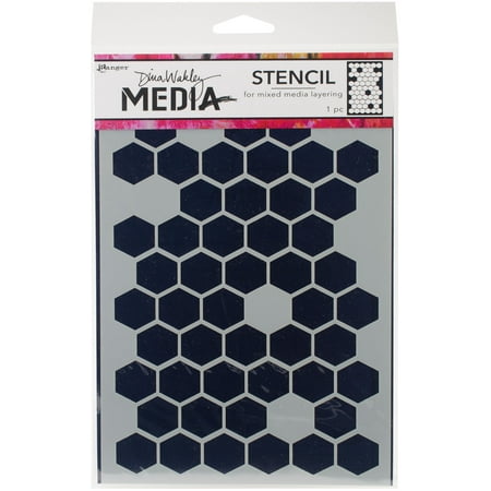 UPC: 0789541058250 | Dina Wakley Media Stencils 9 X6 -Honeycomb