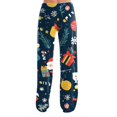 thumbnail image 4 of Trgacdwlo Christmas Pajama Pants for Women Christmas Tree Graphics Drawstring Women's Sleep Pants Xmas Comfy Wide Leg Women's Pajama Bottoms Home Wear, 4 of 4