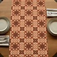 thumbnail image 5 of Table Runners 70 Inches Long Dress Scarves, Orange Brown Flowers Farmhouse Coffee/Dining/Kitchen Table Decor, Holiday Table Runner, Farmhouse Retro Abstract Floral 13x70 Inch, 5 of 9