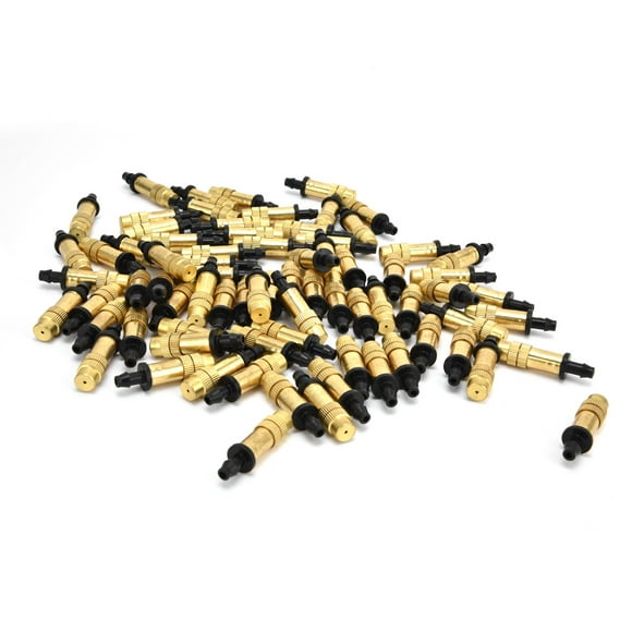Irrigation Sprinkler,100PCS Single Hook Copper Misting Sprinkler Atomizing Sprinkler High-End Performance