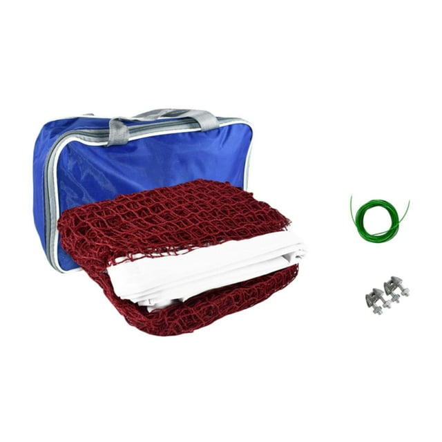S SERENABLE Filet de Badminton Seulement Filet de Volleyball Pliant pour Cour Sports de Plein Air Jeu de Plage 4,1 m