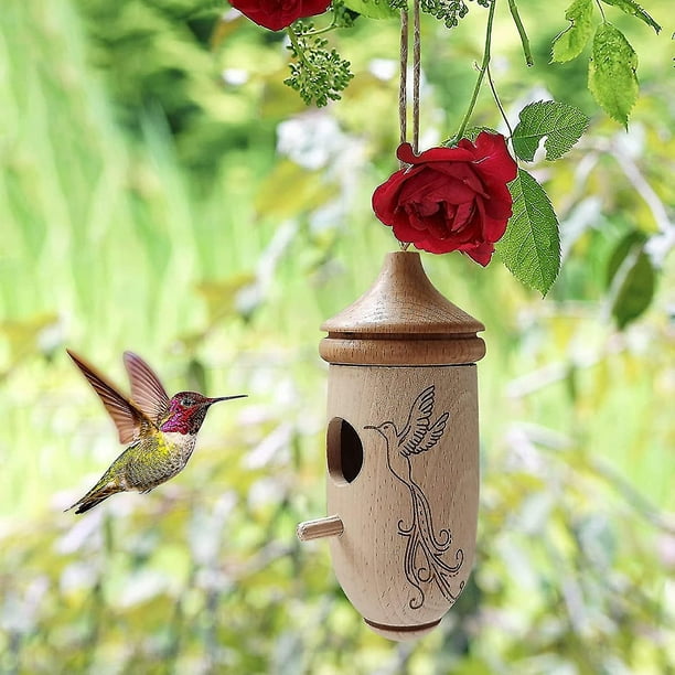 PROIDL Casa de colibrí Decorativa,Nido de colibrí para Exteriores