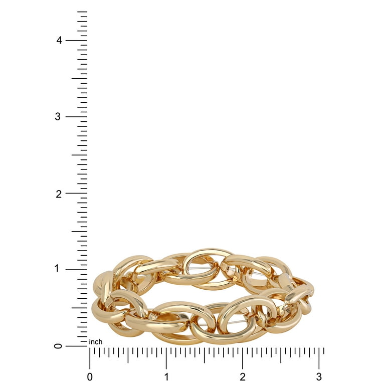 Jessica Simpson Women's Interlocking Link Bracelet - Walmart.com