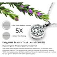 thumbnail image 6 of Moissanite Necklace for Women Solitaire Bezel Pendant Sterling Silver Lab Created Gem Jewelry for Her Gift for Mothers Day Wedding Anniversary Birthday to My Wife Daughter Mom Grandma Girlfriend 2ct, 6 of 8
