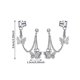 thumbnail image 2 of par de pendientes de clip para oreja para mujer, joyería de moda, aretes colgantes de cadena larga ergonómicos ------ Código de producto 71032, 2 of 4