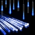 thumbnail image 4 of Christmas Lights Outdoor Tree Snowfall LED Dripping Icicle Shooting Star Lights 12 inch 8 Tubes, Meteor Shower Falling Rain Lights for Festival Decor, 4 of 5