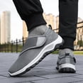 thumbnail image 5 of NexTorq Men's Breathable Mesh Walking Shoes Adjustable Strap Slip On Non-Slip Lightweight Casual Sneakers for Daily Wear Gray 40, 5 of 9