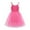 Rose Red, variant on Newborn Girls Princess Dress Suspender Off-the-Shoulder Summer Thin Mesh Skirt 9-24M