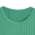 thumbnail image 3 of LpwkSSA Men's Vintage Casual Solid Color Round Neck Fashion Long Sleeve T-shirt Green M, 3 of 6