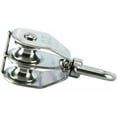 thumbnail image 4 of 2-pack 304 Stainless Steel Double Wheel Block with Double Wheel Swivel Hook (M20), 4 of 5