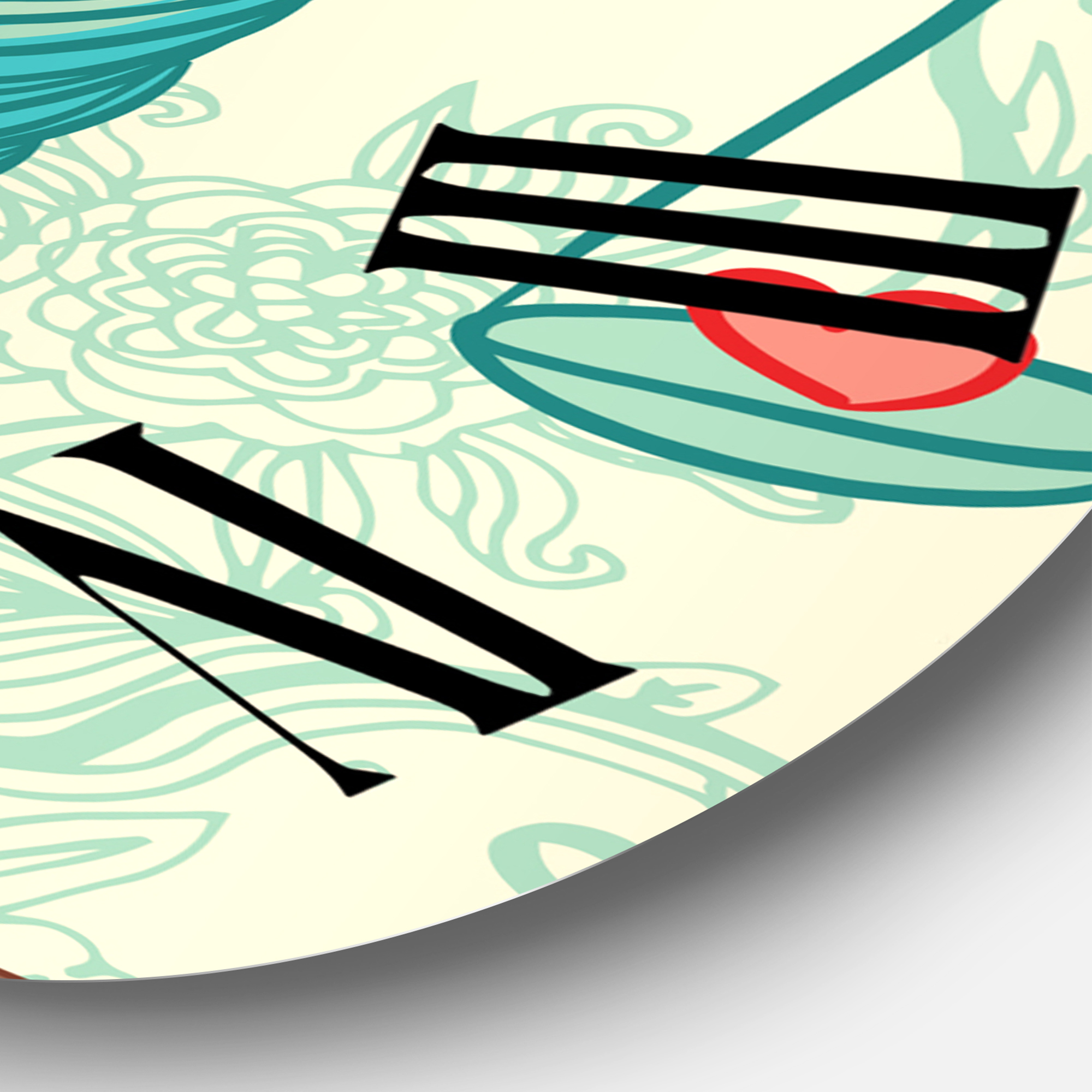 Designart 1 in Modern,Contemporary Wall Clock