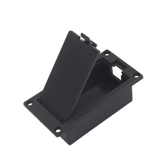 SHISUYAN Boîtier de Support de Batterie 9V pour Guitare Basse Prise Active Connecteur EQ08 (Noir)
