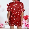 thumbnail image 7 of vigerkar Women Pajamas Set 2 Piece Funny Pajams for Women Fun Pajama Party Set Short Sleeve Comfortable Sleepwear (Red, S), 7 of 7