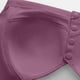 thumbnail image 5 of Puntoco Bralettes para mujer, estilo sin aros de acero, estampado, fruncido, botón central, ropa interior transpirable, sujetador de uso diario, 5 of 5
