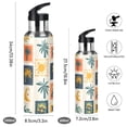 thumbnail image 2 of Yayeee 33oz Insulated Water Bottle Double Wall Stainless Steel with Flip Straw Lid, Beige Playful Stamp, 2 of 7