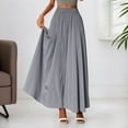 thumbnail image 2 of Women's Casual Palazzo Pants Elastic Waist Flowy Wide Leg Comfortable Pure Color Versatile Spring Summer Fall Everyday Outfit, 2 of 2