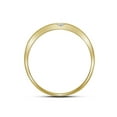 thumbnail image 3 of 10kt Yellow Gold Mens Round Diamond Double Row Slender Wedding Band 1/8 Cttw 21605, 3 of 3