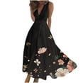 thumbnail image 2 of Titcea Summer Dresses for Women 2026 Deep V Neck Sleeveless Wrapped Chest Flowy Maxi Dresses Floral Printed Casual Elegant Dresses, Gifts for Mom/Her, 2 of 5